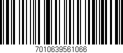 Código de barras (EAN, GTIN, SKU, ISBN): '7010639561066'