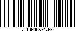 Código de barras (EAN, GTIN, SKU, ISBN): '7010639561264'