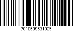 Código de barras (EAN, GTIN, SKU, ISBN): '7010639561325'