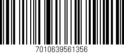 Código de barras (EAN, GTIN, SKU, ISBN): '7010639561356'