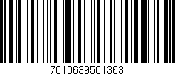 Código de barras (EAN, GTIN, SKU, ISBN): '7010639561363'