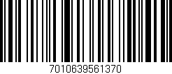 Código de barras (EAN, GTIN, SKU, ISBN): '7010639561370'