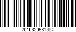 Código de barras (EAN, GTIN, SKU, ISBN): '7010639561394'