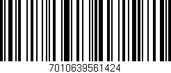 Código de barras (EAN, GTIN, SKU, ISBN): '7010639561424'