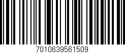 Código de barras (EAN, GTIN, SKU, ISBN): '7010639561509'