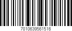 Código de barras (EAN, GTIN, SKU, ISBN): '7010639561516'