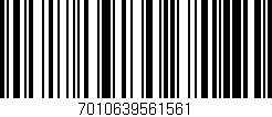 Código de barras (EAN, GTIN, SKU, ISBN): '7010639561561'