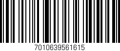 Código de barras (EAN, GTIN, SKU, ISBN): '7010639561615'