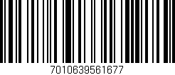 Código de barras (EAN, GTIN, SKU, ISBN): '7010639561677'