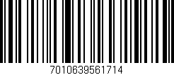 Código de barras (EAN, GTIN, SKU, ISBN): '7010639561714'