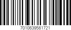 Código de barras (EAN, GTIN, SKU, ISBN): '7010639561721'