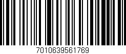 Código de barras (EAN, GTIN, SKU, ISBN): '7010639561769'