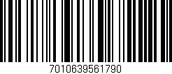 Código de barras (EAN, GTIN, SKU, ISBN): '7010639561790'
