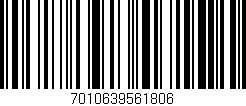 Código de barras (EAN, GTIN, SKU, ISBN): '7010639561806'