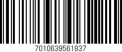 Código de barras (EAN, GTIN, SKU, ISBN): '7010639561837'