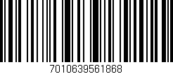Código de barras (EAN, GTIN, SKU, ISBN): '7010639561868'