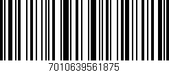 Código de barras (EAN, GTIN, SKU, ISBN): '7010639561875'