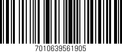 Código de barras (EAN, GTIN, SKU, ISBN): '7010639561905'