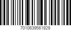 Código de barras (EAN, GTIN, SKU, ISBN): '7010639561929'