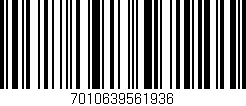 Código de barras (EAN, GTIN, SKU, ISBN): '7010639561936'