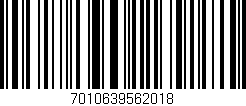 Código de barras (EAN, GTIN, SKU, ISBN): '7010639562018'