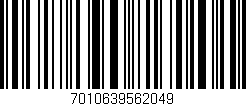 Código de barras (EAN, GTIN, SKU, ISBN): '7010639562049'