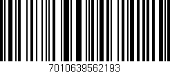 Código de barras (EAN, GTIN, SKU, ISBN): '7010639562193'