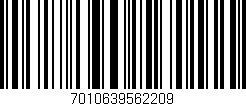 Código de barras (EAN, GTIN, SKU, ISBN): '7010639562209'