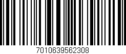 Código de barras (EAN, GTIN, SKU, ISBN): '7010639562308'