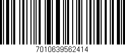 Código de barras (EAN, GTIN, SKU, ISBN): '7010639562414'