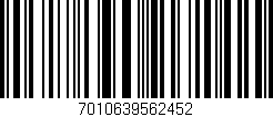 Código de barras (EAN, GTIN, SKU, ISBN): '7010639562452'