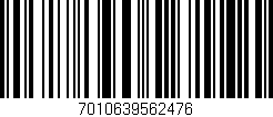 Código de barras (EAN, GTIN, SKU, ISBN): '7010639562476'