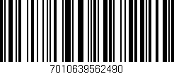 Código de barras (EAN, GTIN, SKU, ISBN): '7010639562490'