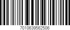 Código de barras (EAN, GTIN, SKU, ISBN): '7010639562506'