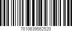 Código de barras (EAN, GTIN, SKU, ISBN): '7010639562520'