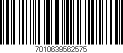 Código de barras (EAN, GTIN, SKU, ISBN): '7010639562575'
