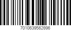 Código de barras (EAN, GTIN, SKU, ISBN): '7010639562896'