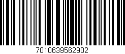 Código de barras (EAN, GTIN, SKU, ISBN): '7010639562902'