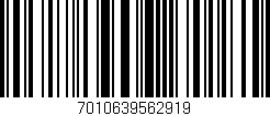 Código de barras (EAN, GTIN, SKU, ISBN): '7010639562919'