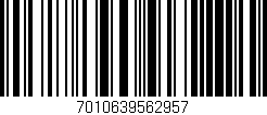 Código de barras (EAN, GTIN, SKU, ISBN): '7010639562957'