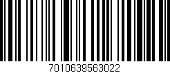 Código de barras (EAN, GTIN, SKU, ISBN): '7010639563022'