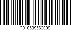 Código de barras (EAN, GTIN, SKU, ISBN): '7010639563039'