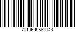 Código de barras (EAN, GTIN, SKU, ISBN): '7010639563046'