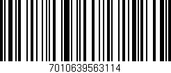 Código de barras (EAN, GTIN, SKU, ISBN): '7010639563114'