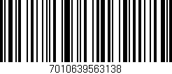 Código de barras (EAN, GTIN, SKU, ISBN): '7010639563138'