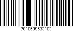 Código de barras (EAN, GTIN, SKU, ISBN): '7010639563183'