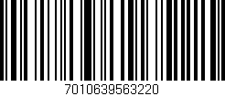 Código de barras (EAN, GTIN, SKU, ISBN): '7010639563220'
