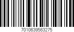 Código de barras (EAN, GTIN, SKU, ISBN): '7010639563275'