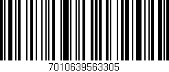 Código de barras (EAN, GTIN, SKU, ISBN): '7010639563305'
