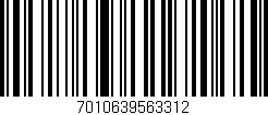 Código de barras (EAN, GTIN, SKU, ISBN): '7010639563312'